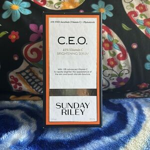 SUNDAY RILEY C.E.O. 15% Vitamin C Brightening Serum 1oz $85 NIB